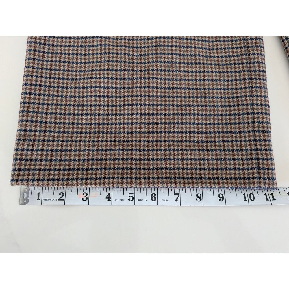 J. McLaughlin Wool Houndstooth Trousers Pants Size 12 Italian Fabric Portugal - Picture 11 of 11